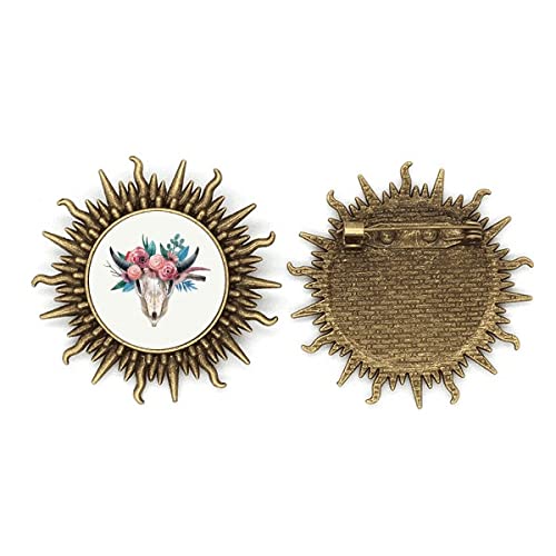 Broche en métal rose de mouton bijou de créateur finition mate