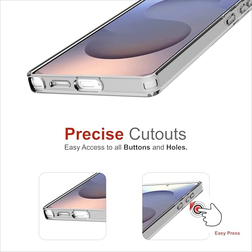 Image of Case for Samsung Galaxy S25 Ultra, [Anti-Yellowing Technology] [Military Grade Drop Protection] Shockproof Case Slim Hybrid Phone Case for Samsung Galaxy S25 Ultra 5G - Crystal Steel Grey