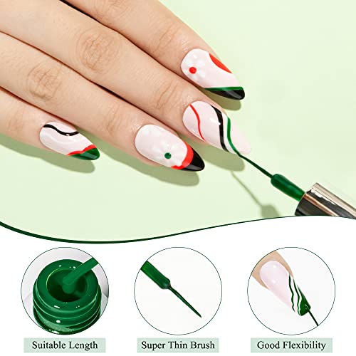 Mizhse Gel Liner Esmalte para Uñas 7ml Set Manicura miniatura 3