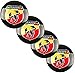 MJZYP 4PC 56mm Scorpion Logo Voiture Radmitte Roue Bouchons emblème Autocollant for Fiat 500 595 Punto Bravo Stilo Panda Abarth Abarth Accessoires, for Abarth (Color : Für Abarth)