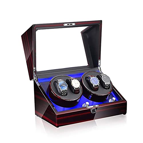 Montres boîtes de luxe à éclairage LED intérieur et remontoir rotatif pour bijoux précieux