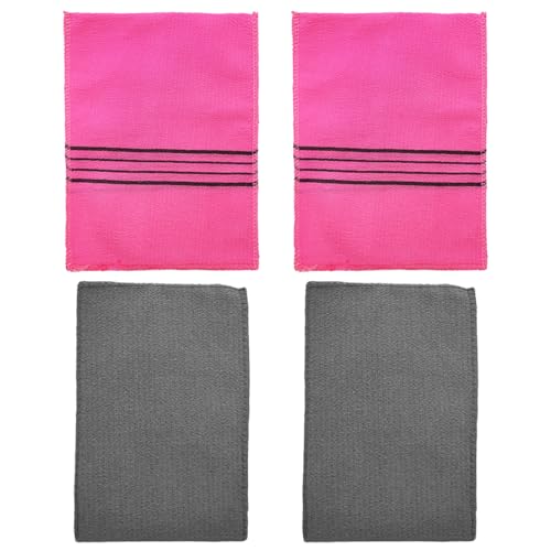 AEIOPRS 4 pcs Guanti Esfolianti Guanto Esfoliante Coreano Guanto Esfoliante Corpo Coreano Guanti per Il Corpo Coreano Per Il Corpo Per La Schiena Le Spalle I Piedi Le Braccia