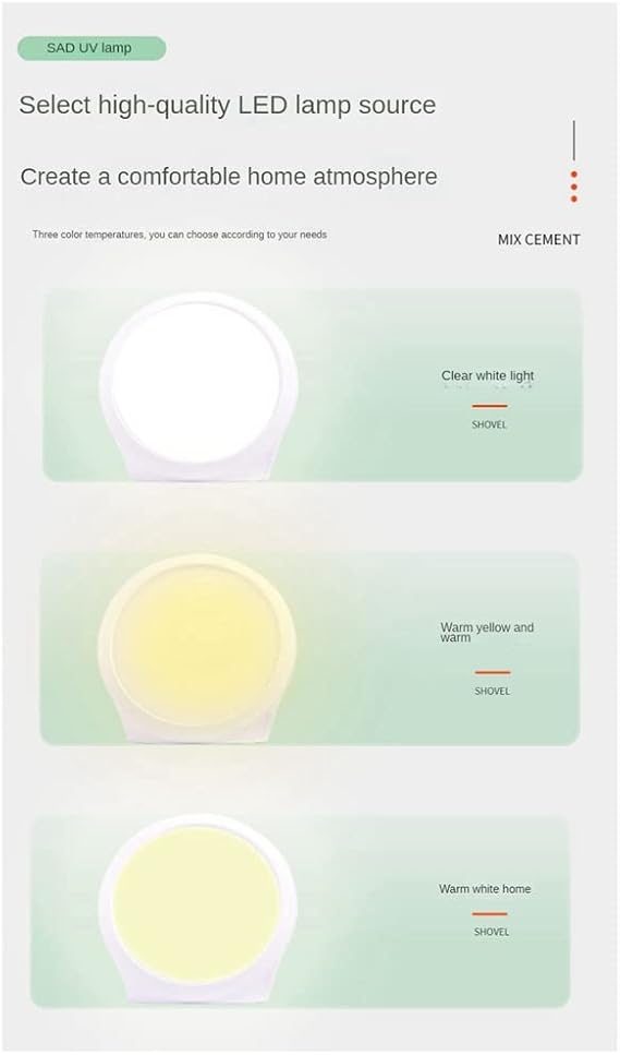 LED SAD Touch Timing Stepless Dimming Affective Disorder Therapy Lamp