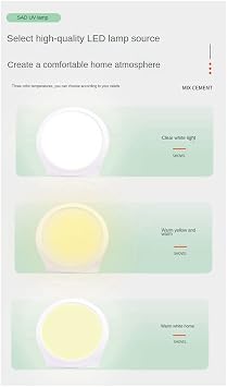 LED SAD Touch Timing Stepless Dimming Affective Disorder Therapy Lamp