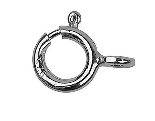 Vo Design Silver 5 X Solid Sterling Bolt Ring Clasp - Open 8Mm ~ Necklace Bracelet Chain Repair