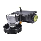 Enocos Power Steering Pump 20-38771 w/Reservoir & Pulley Fits for 1996 1997 1998 1999 2000 2001 J'-eep Cherokee 4.0L 1997-2003 J'-eep TJ & Wrangler 4.0L L6, Replace# 52087871AB