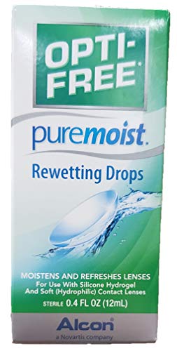 Opti-Free Opti-Free Puremoist Rewetting Drops, 0. 4 oz (Pack of 3)