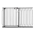VEVOR Cancelletto di Sicurezza per Bambini Cani Gatti per Scale Porte Corridoi Larghezza Espandibile 75-123 cm Altezza 76 cm, Cancello di Sicurezza Senza Forare Ampia Apertura 53 cm a 180° Colore Nero