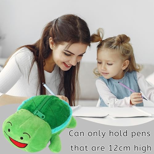 Image of Minache Women Animal Frog Plush Stationery Pouch Pen Pencil Case Ladies Cosmetic Bag