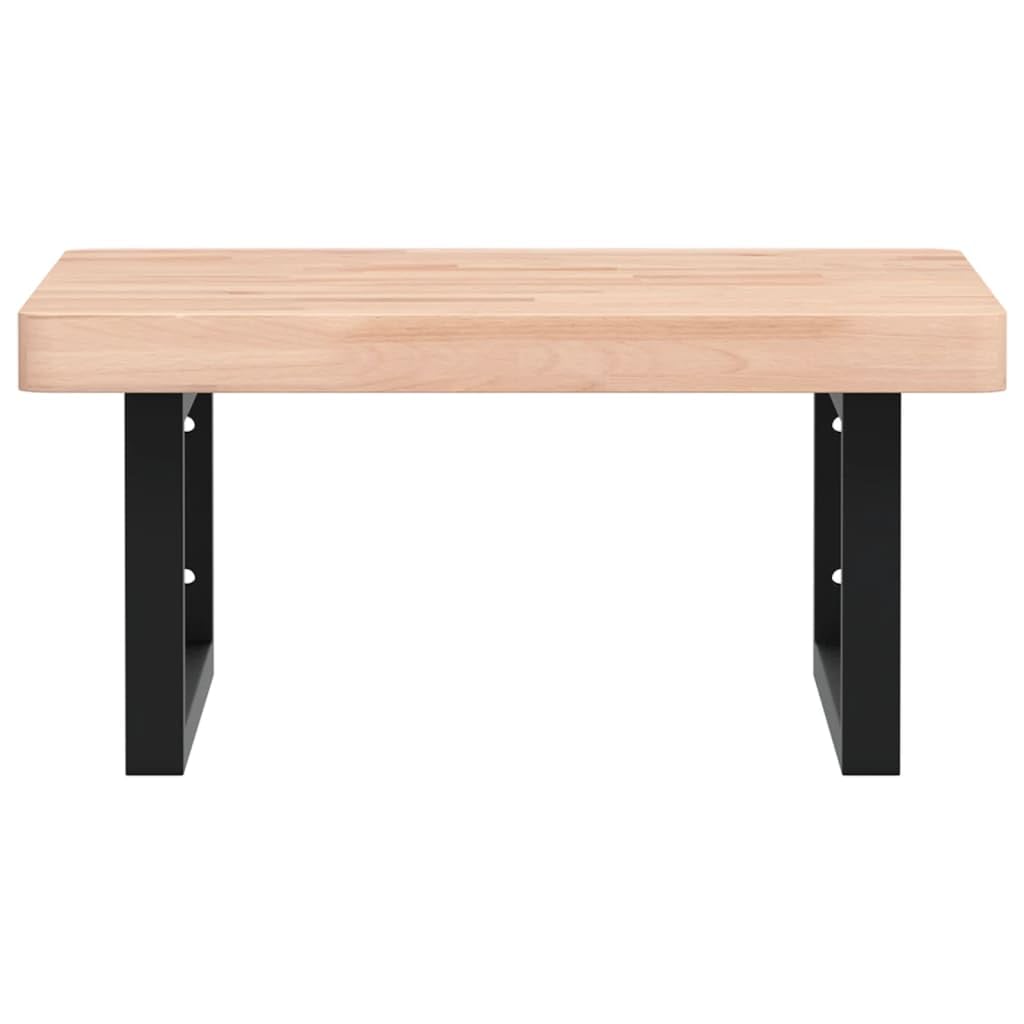 Mensola da parete per lavabo, 50 x 50 cm, in legno massello di