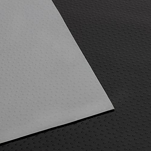 Floordirekt Revêtement de sol en PVC à pois - Épaisseur : 2 mm - Tapis antidérapant - Antidérapant et résistant aux liquides et à la saleté - Utilisation universelle (gris, 120 x 150 cm)