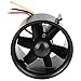 Shanrya Ventilatore canalizzato RC, ventilatore canalizzato con motore elettrico canalizzato ventilatore completamente stampato ad iniezione nero con motore 3800KV per aerei RC nero