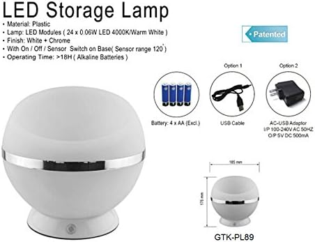 #1 Gtk Multi-role Led Light & Storge Tray with Motion Sensor & Light Sensor Creative Design key case Door Hallway Household Decoration