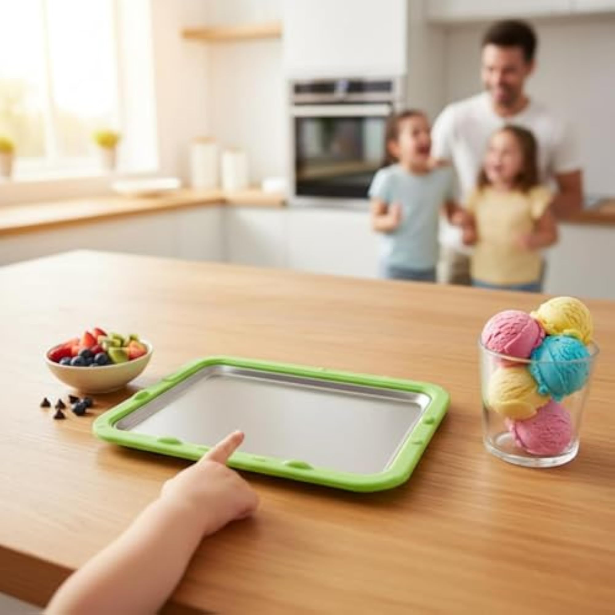 ® Rolled Ice Cream Machine Homemade Desserts, Quick Freezing Fun