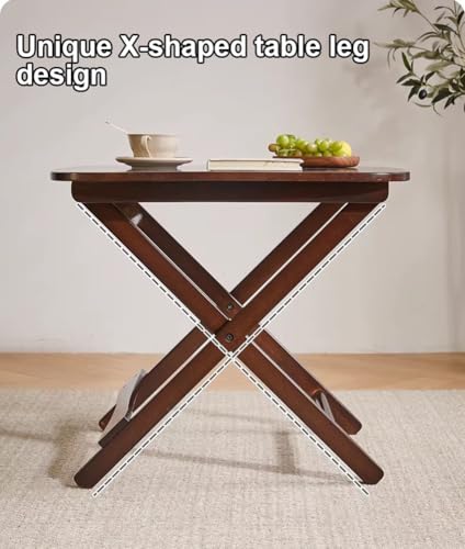 Table basse pliante multifonctionnelle en bois massif pour salon - 6