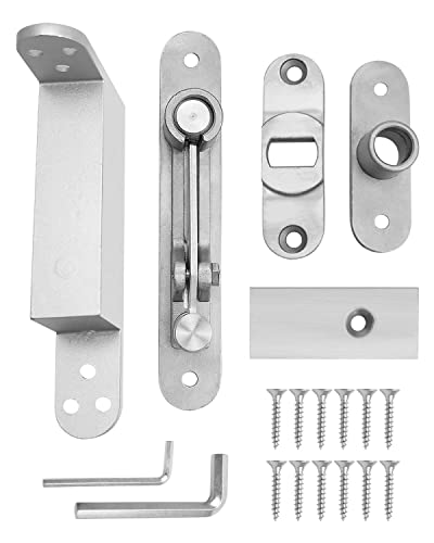 Self Closing Door Pivot Hinges, Heavy Duty Hidden Shaft Pivot Hinges Hardware For Wood Invisidoor Secret Swing Cabinet Doors, 360 Degree Stainless Steel Invisible Concealed Door Pivot Hinge System #TOP5