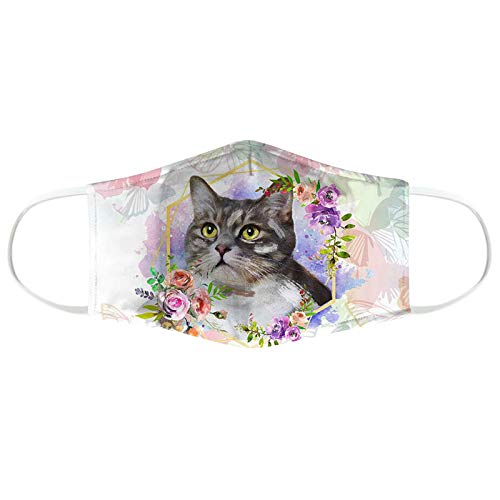 Preisvergleich Produktbild Myun 1 Stück Erwachsene Weihnachten Mundschutz Multifunktionstuch Gesichtsa Bedeckung Mehrweg Schals Baumwolle Atmungsaktiv Mund und Nasenschutz 3D Cartoon Druck Gesicht Bandanas Winddichte Halstuch