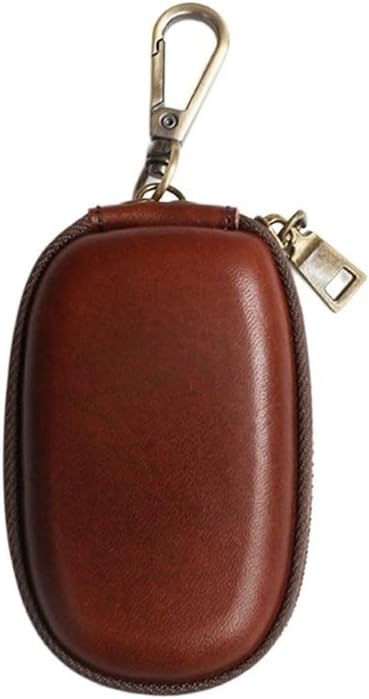 Coffee Colour Vintage Zip Universal Car Key Case Compact Access Card Door Storage Bag