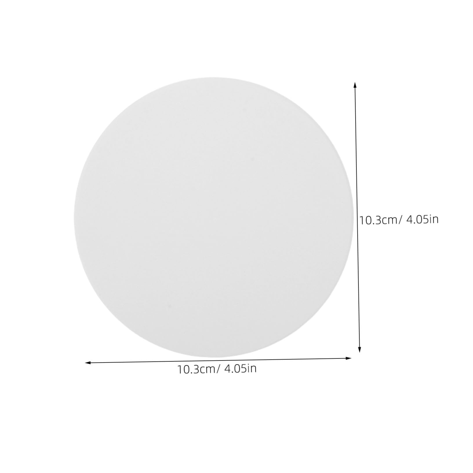Cabilock 12pièces sous-Verres Céramique Blancs Lot de Prêts à Peindre Designs Ronds Vierges avec Base Liège pour Loisirs Créatifs et Protection des Surfaces