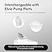 Replacement 6 Piece Duckbill Valves/Duck Bill Valve Compatible with Elvie Wearable Breast Pump, Elvie Pump Parts, Accessories Made by Durceler, Not Original Elvie Pump Parts