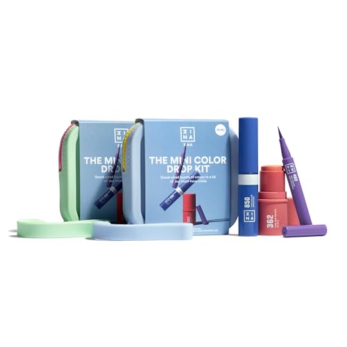 3INA MAKEUP - THE MINI COLOR DROP KIT - The Color Pen Eyeliner 482 mini + The Color Mascara 850 mini + The No-Rules Stick 362 mini - Makeup Kit - Travel Size