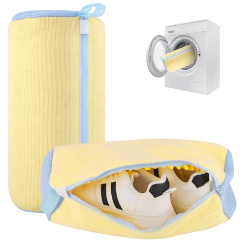 Dntorx 2 PCS Shoe Washing Machine Bags for Washer and Dryer with Outer Mesh - image 1
