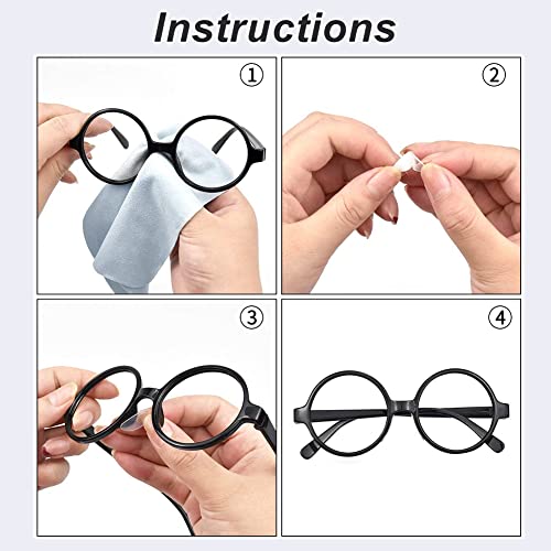 Lunettes de Nez Plaquettes, Coussinets de Nez, Plaquettes de Nez en Silicone, Adhésif Plaquett Lunette, Plaquettes de Nez pour Lunettes de Soleil, Lunettes (Noir + Transparent) - Image 7