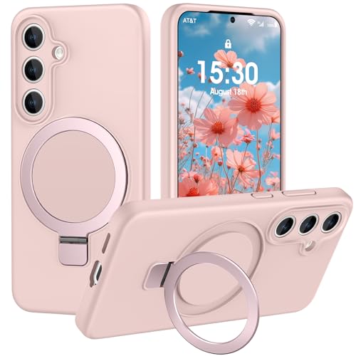 PuyaTeya Coque pour Samsung Galaxy S24 Plus avec Support à Anneau Magnétique, Protection Militaire Antichoc et Anti-Rayures, Doublure Intérieure en...