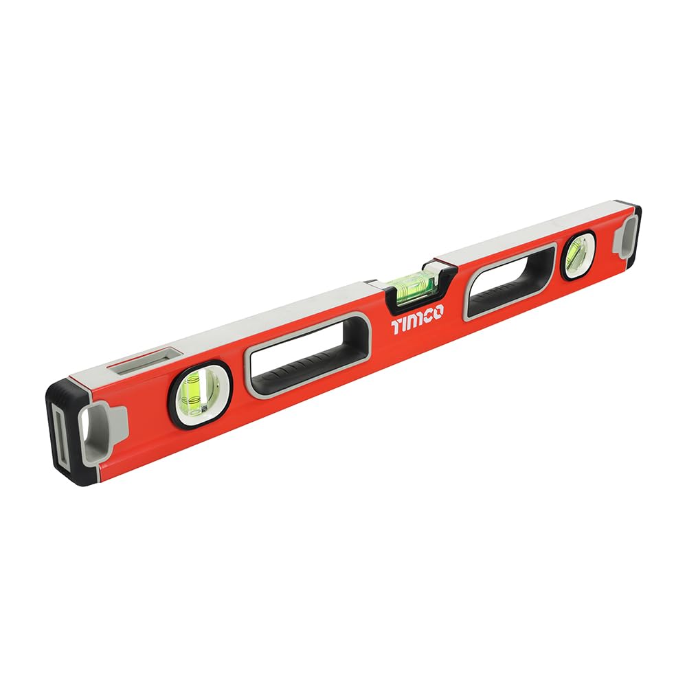 TIMCO - Professional Spirit Level - Box Beam (Size 600mm - 1 Each), Red