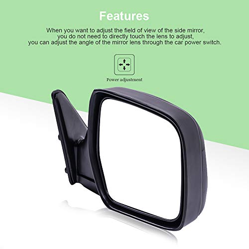 Scitoo Passenger Right Door Mirror Fit 1996-1998 For Lexus Lx450 1990-1997 For Toyota Land Cruiser (1990 Built After 2/90 Production Date) Power Adjusted Manual Folding Side Mirror #TOP3