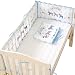 LAN Lit De Bébé Literie Pare-Chocs Coton 3D Respirant Forme De Dessin Animé Bébé Literie Réglable Respirant Maille Lit De Bébé Circonférence du Lit Lavable en Machine (Size : 140x70cm)