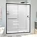 DreamLine Infinity-Z 32 in. D x 60 in. W x 78 3/4 in. H Sliding Shower Door, Base, and Wall Kit