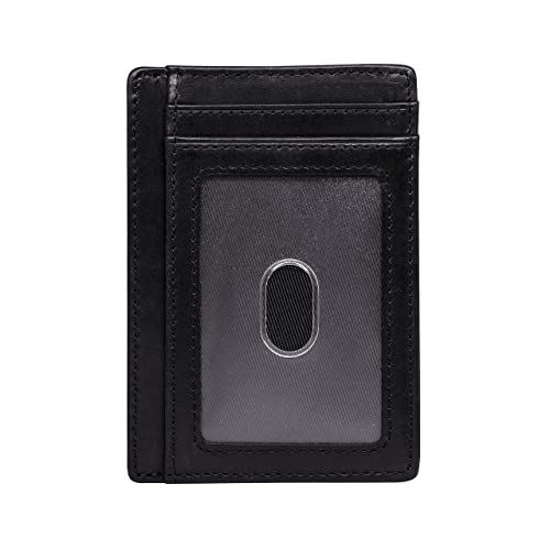 Zion & Co Slim Minimalist Front Pocket Wallet Leather Card Holder RFID Blocking Men Women4