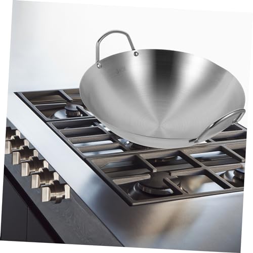 Wok de acero inoxidable para cocina tradicional miniatura 4
