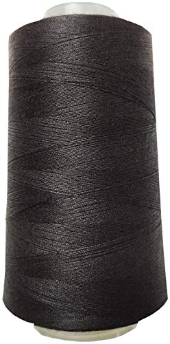 Meikeer Sewing Thread 100% Polyester 40s/2 Serger Cone Thread 3400 Yards/1 Spool of Yarn,All Purpose Thread High Tensile Spools,for Serger, Overlock, Quilting, Sewing Machine(Black)