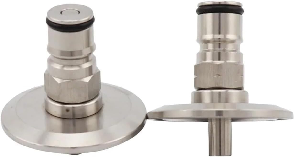 Home Brewing Gas/Liquid Ball Lock Post 1.5" Tri Clamp - SS304 Sanitary Brewer Fitting,1pcs(Liquid)