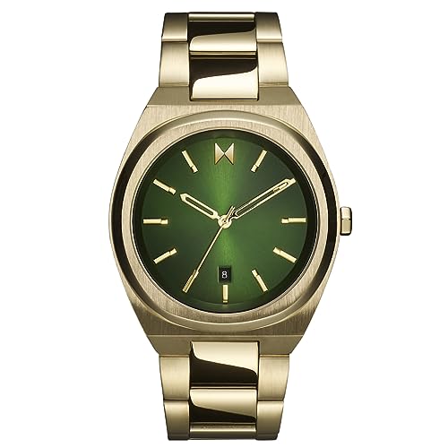 Image of MVMT Odyssey Men's Minimalist Luxe Iso Watch, Gilded Green, 40 MM, Odyssey II