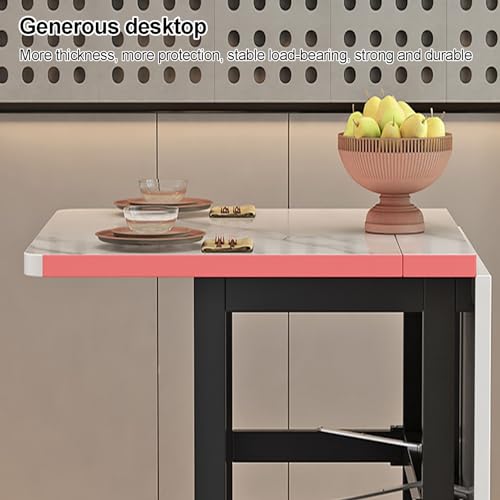 Mesa de comedor plegable de madera con diseño rectangular de mariposa 8