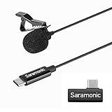 Saramonic USB Typ-C Omnidirektionales Lavalier-Mikrofon Kompatibel mit Android Smartphone iPad Pro MagicBook Samsung