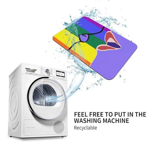 Juego de cortinas de ducha Rainbow Kiss de 4 piezas con alfombrilla para baño 8