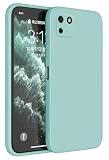 HAFFAN Custodia in Silicone TPU Compatibile con HUAWEI Y5p (5.45" inches), Cover Case Protettiva per Cellulare - Ciano chiaro