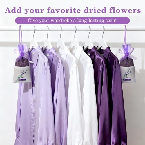 Bolsitas sachet de algodón lavanda 24 pcs para aroma miniatura 5
