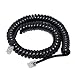 Telephone Handset Cord , Telephone Spiral Cable 10FT,Black