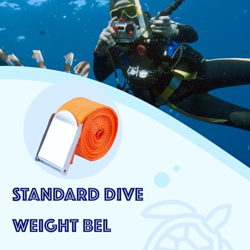 Seabbo Scuba Weight Belt for Diving 60 Inch,Stainless Steel Quick Release Buckle Nylon Adjustable Dive Weight Belt with,incidentally Belt Keepers For Diving Belt for Freediving Spear Fishing