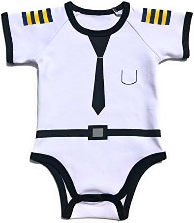 Pilot Baby Romper 6-9 Months White