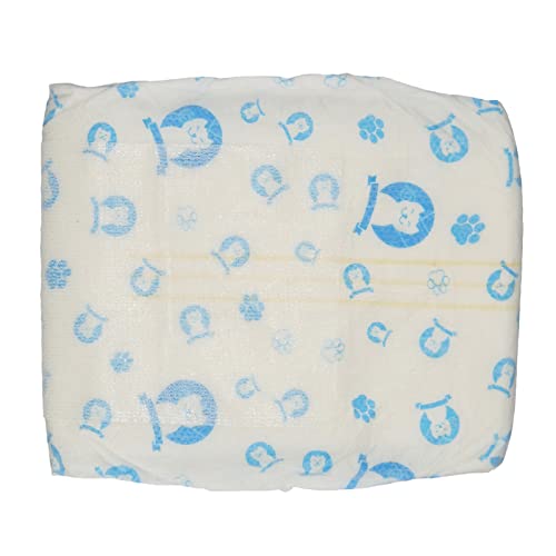 Image of Disposable Dog Diapers, Comfortable Absorbent Disposable Dog Wraps for Male Dogs for Urinary Incontinence Surgery Recovery for Dog Training (S)