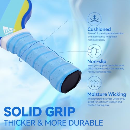 Image of AOBORTY Pickleball Paddles 4 Pack - USAPA Light Graphite Premium Rackets Fiber Face & Polymer Honeycomb Core Pickleball Set with 4 Outdoor Indoor Balls Including Portable Carry Bag