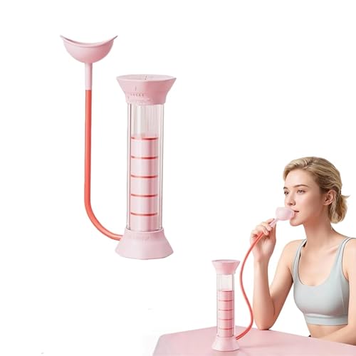 Lung Trainer, Breathing Trainer Dumbbell for Lungs –Breathing Trainer Exercise Device for Lungs Dumbbell Breathing Trainer Fitness Facial Muscle Home Use, Gym, Travel, Beginners (Pink)