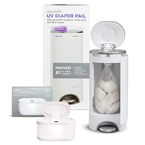 Munchkin® UV Diaper Pail and Touch Free Baby Wipe Warmer