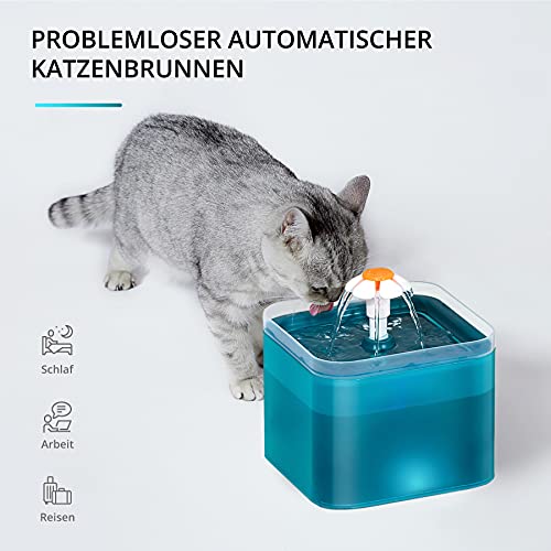 Fontana per gatti e cani, con finestra a livello